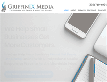 Tablet Screenshot of griffinixmedia.com